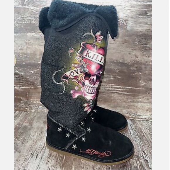 »ED HARDY "Love Kills Slowly" Boots - Picture 5 of 5